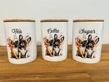 Load image into Gallery viewer, Country Storage Canisters - Watercolour Frenchie Collection
