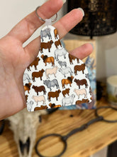 Load image into Gallery viewer, Brahmans - Cow Tag Keyring
