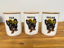 Load image into Gallery viewer, Country Storage Canisters - Black French Bulldog Collection
