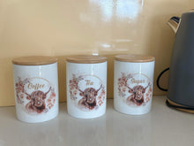 Load image into Gallery viewer, Country Storage Canisters - Boho Wreath Highland Collection
