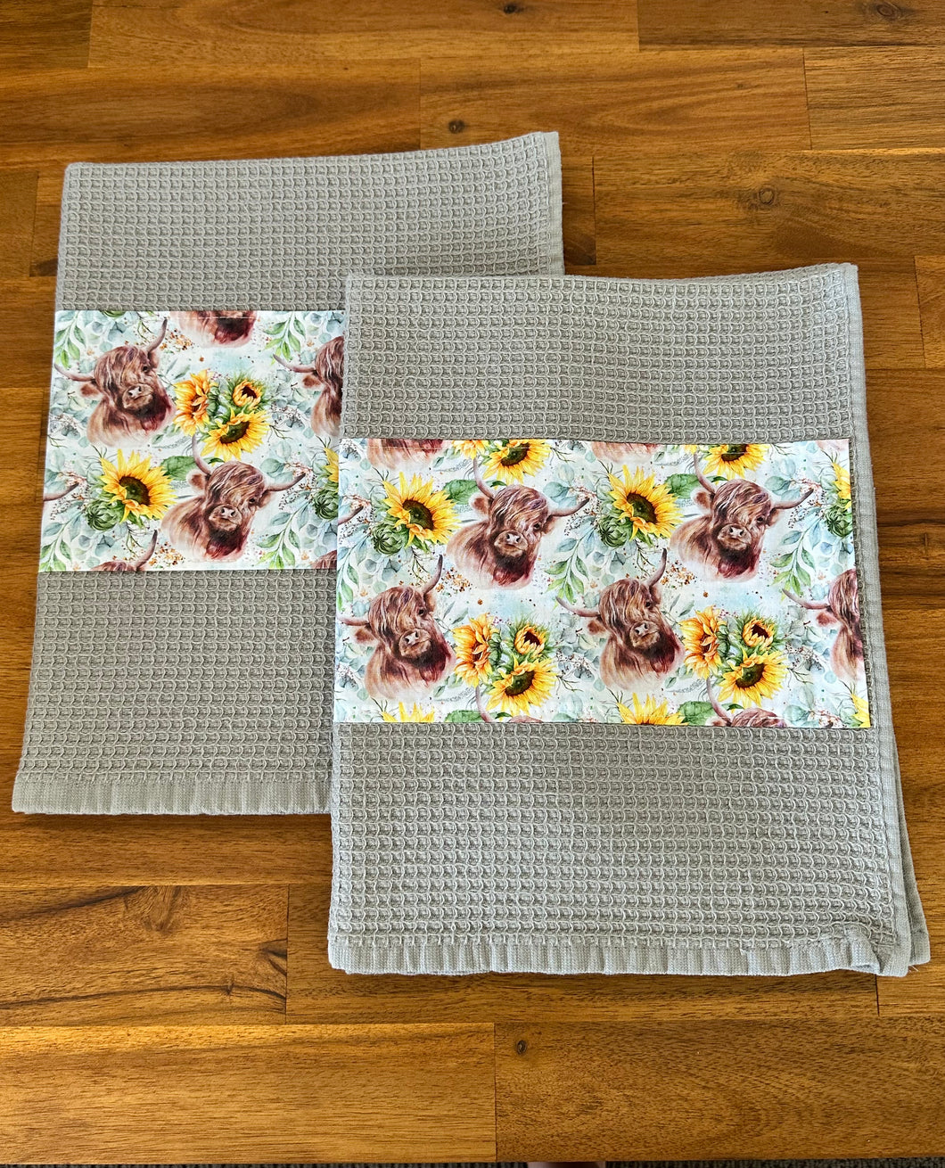 Tea Towel Set - Sunflower Highlands