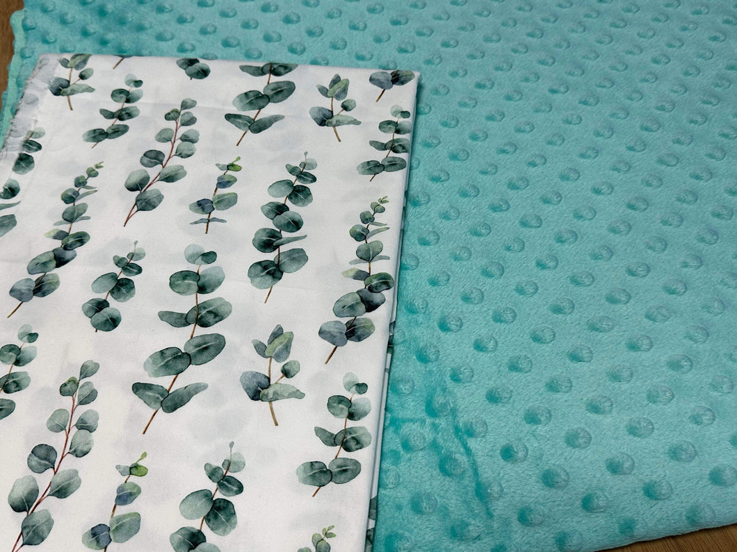 Minky Blanket - Eucalyptus Stalk