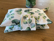 Load image into Gallery viewer, Nappy Wallet - White Eucalyptus Leaves
