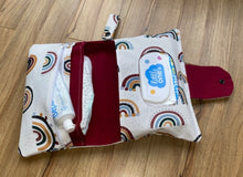 Load image into Gallery viewer, Nappy Wallet - Maroon Rainbow
