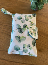 Load image into Gallery viewer, Nappy Wallet - White Eucalyptus Leaves
