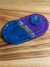 Load image into Gallery viewer, Resin Jewellery Tray - Blue/Purple
