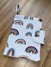 Load image into Gallery viewer, Nappy Wallet - Maroon Rainbow
