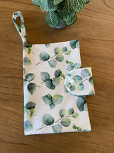 Load image into Gallery viewer, Nappy Wallet - White Eucalyptus Leaves
