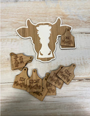 Cow Tag Milestone Set