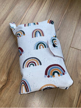 Load image into Gallery viewer, Nappy Wallet - Maroon Rainbow
