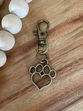 Load image into Gallery viewer, Paw Print Keyrings
